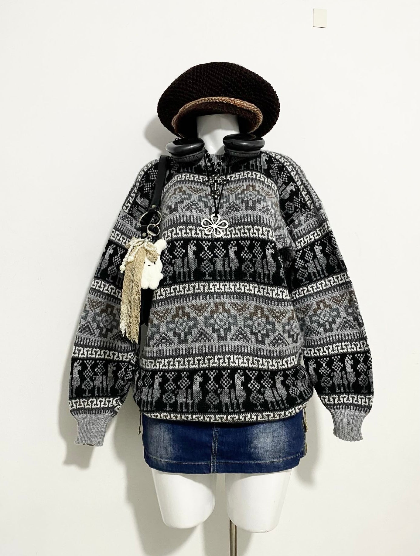 Oversized wool sweater