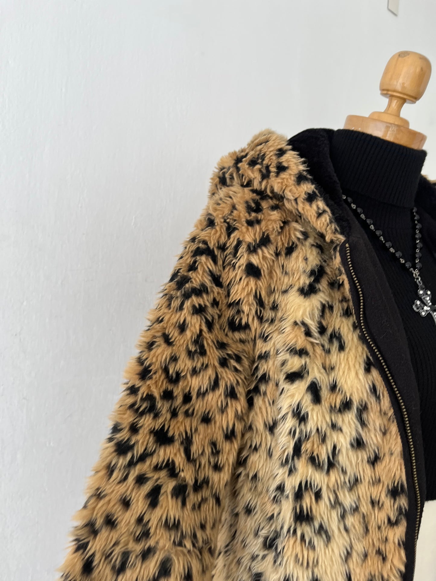 Cheetah print coat