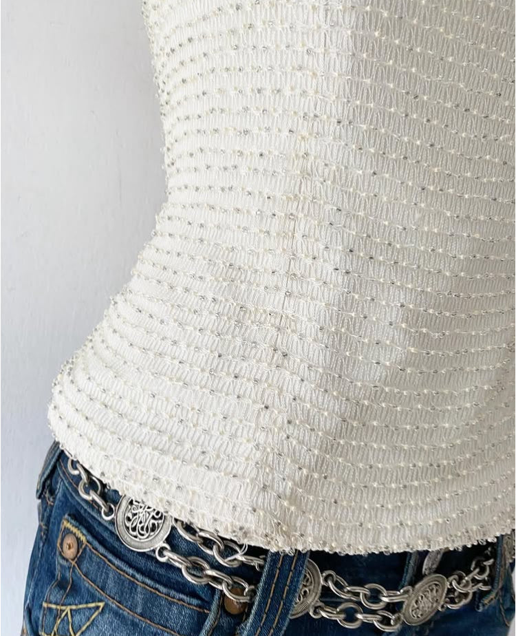 Corset with embroidery-size S