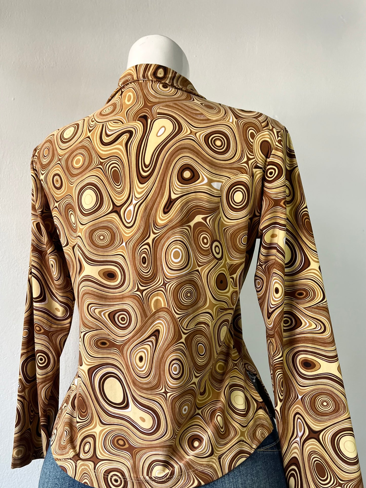 Long sleeve boho top-size M