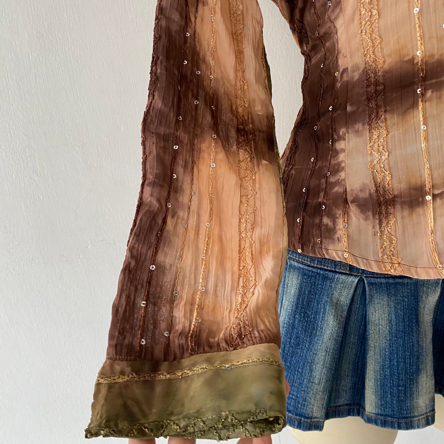 Boho chic blouse-Size:L