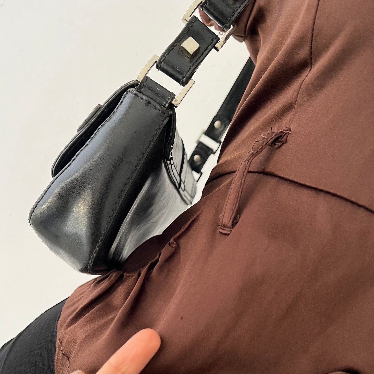 brown siren office blouse