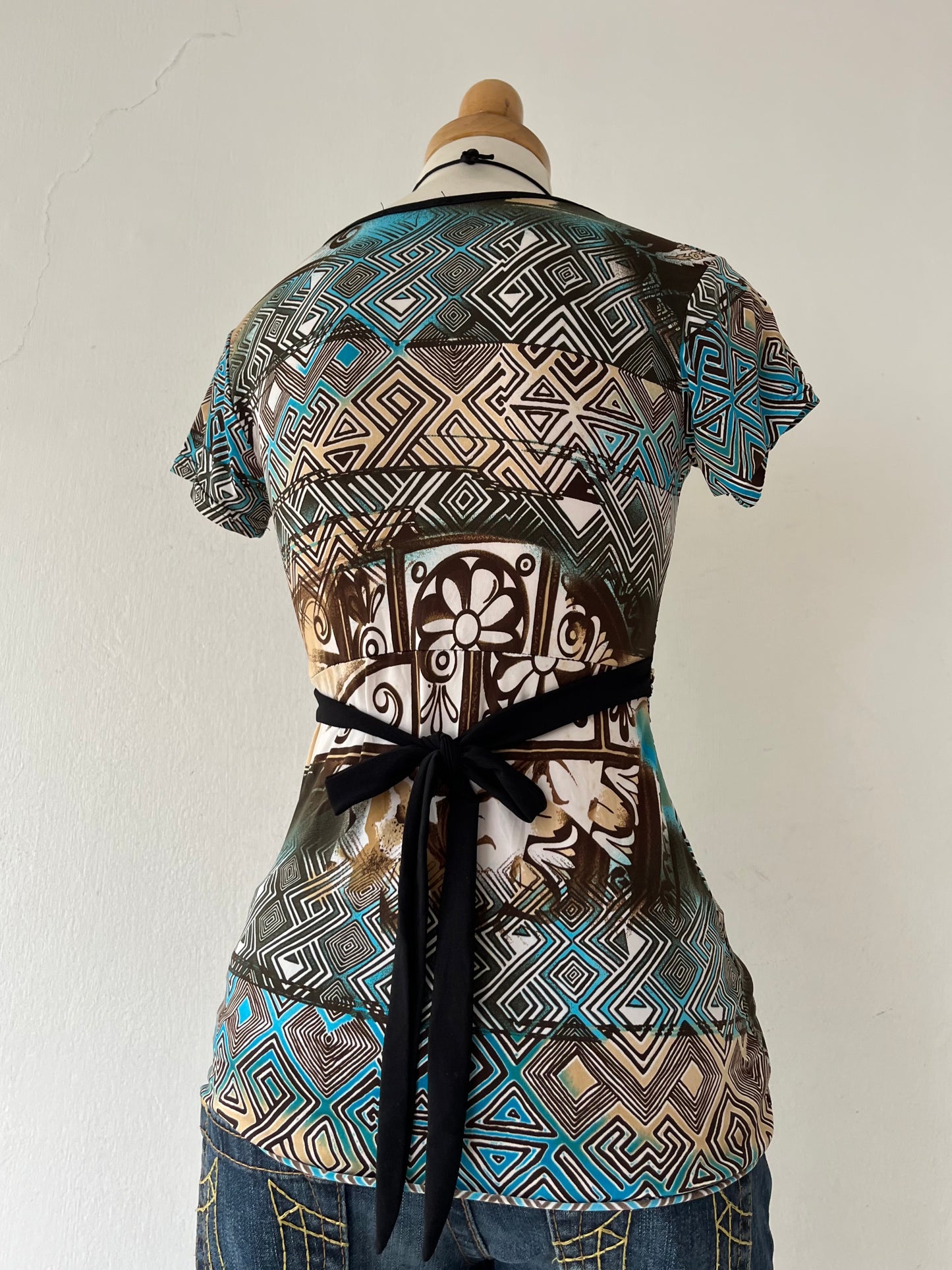 Y2k top with back tie