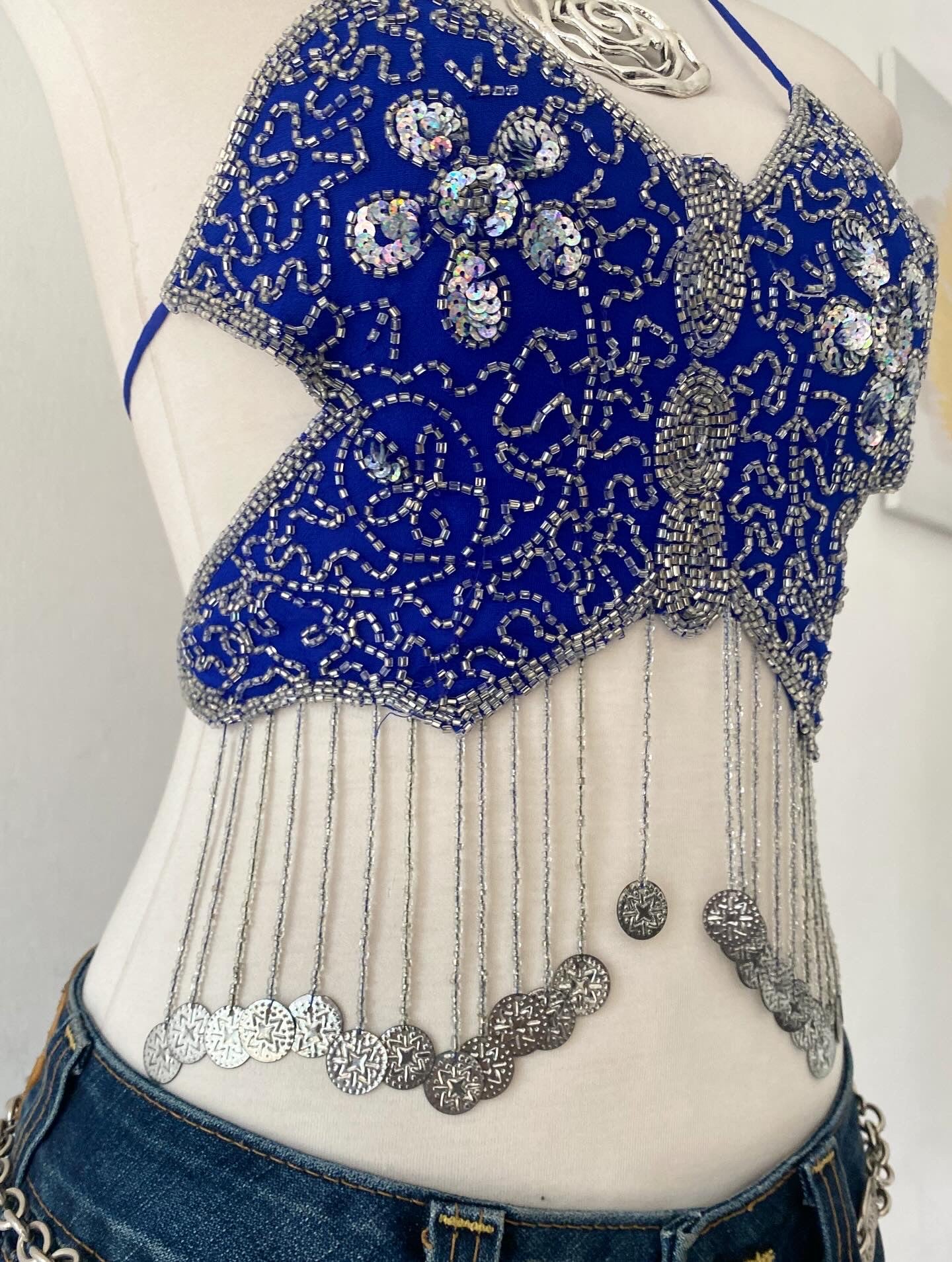 Butterfly embroidered top