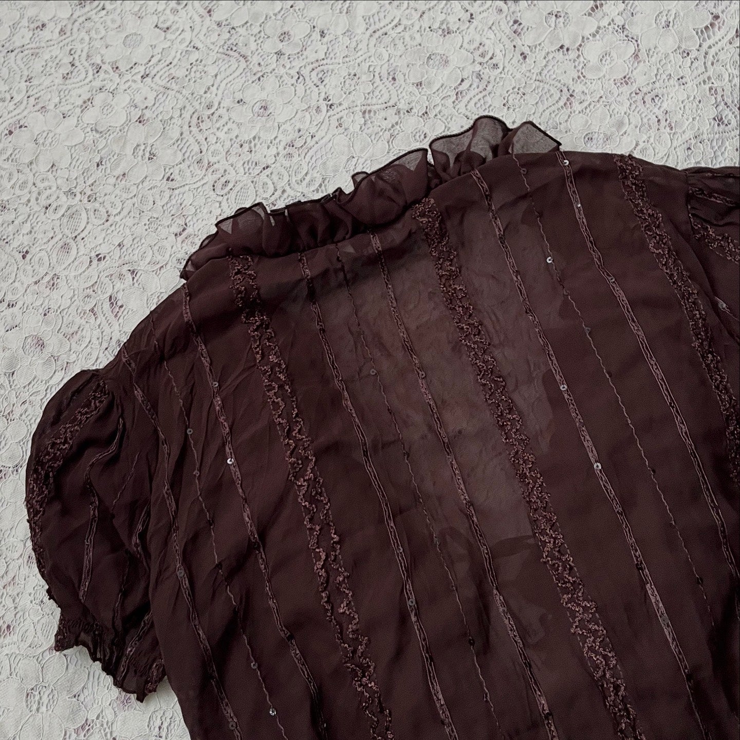 Adorable brown blouse