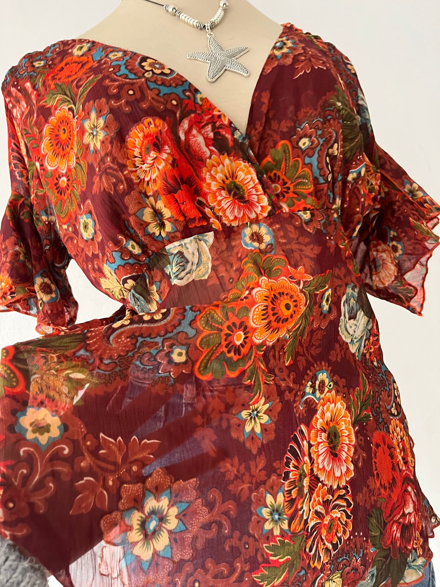 Adorable boho chic blouse
