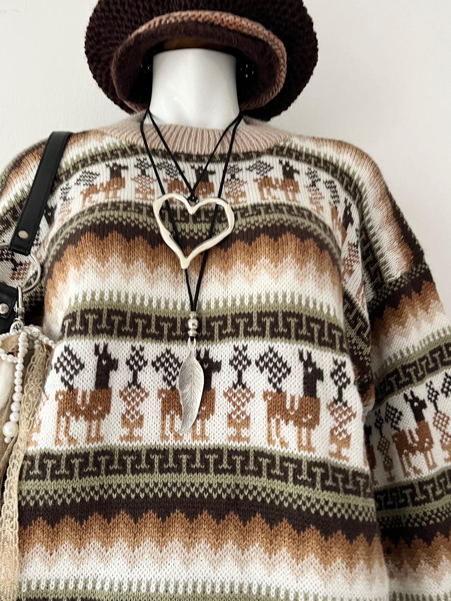 Oversized wool sweater