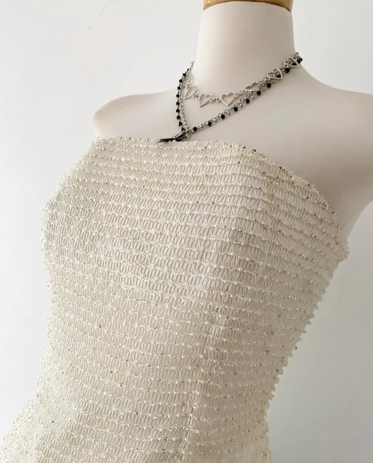 Corset with embroidery-size S