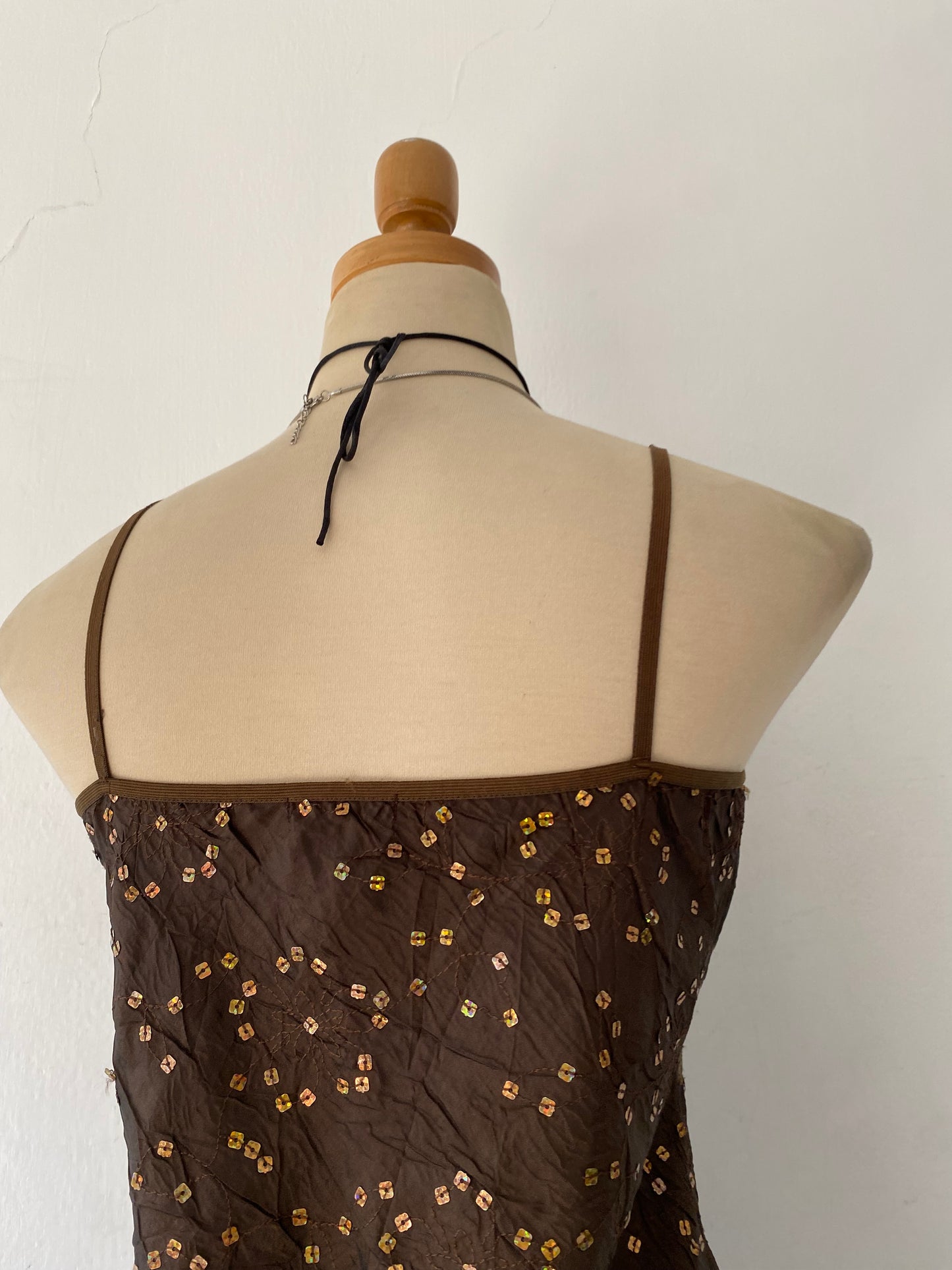 Brown top with sequins