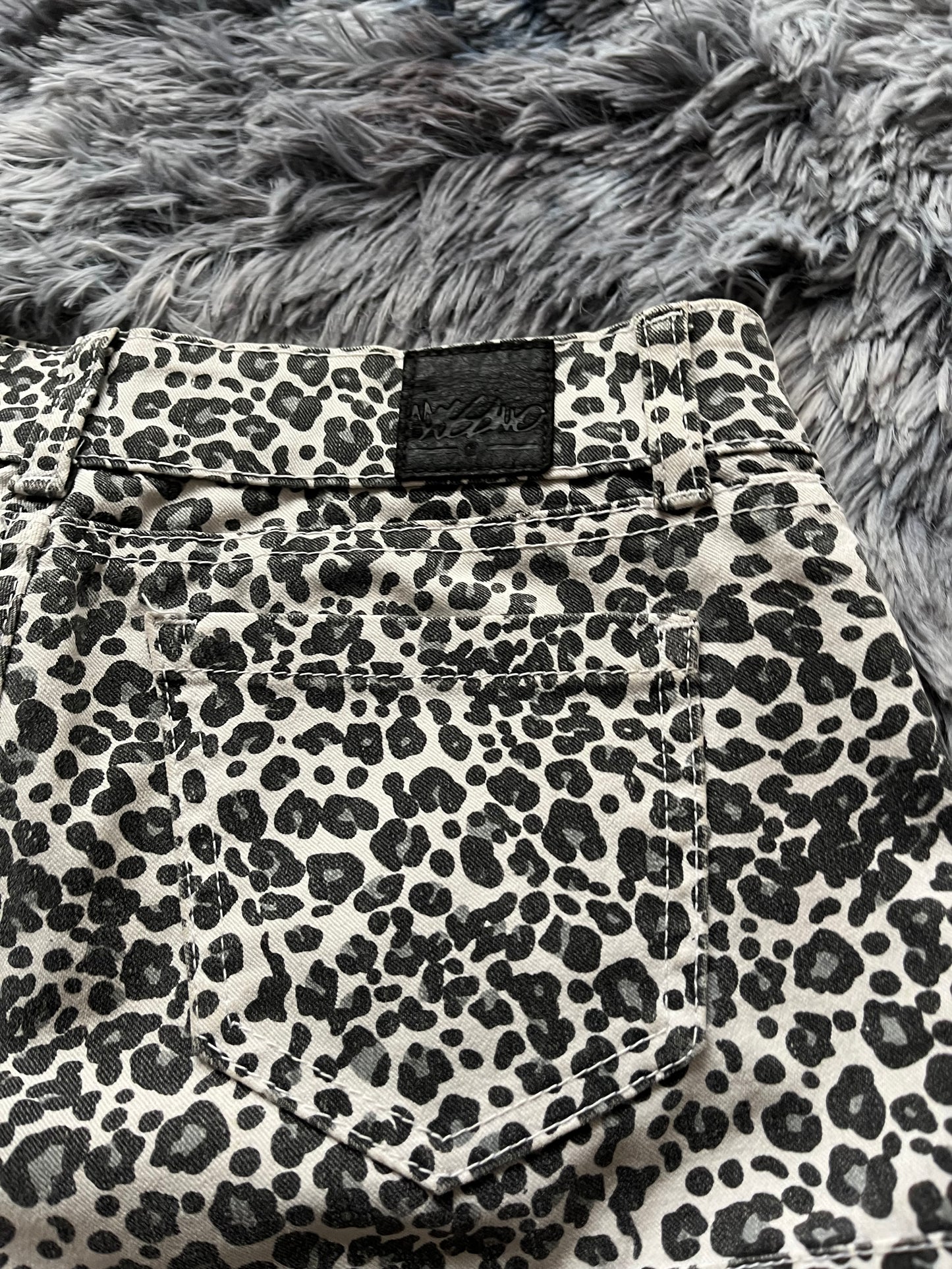 cheetah print y2k mini short