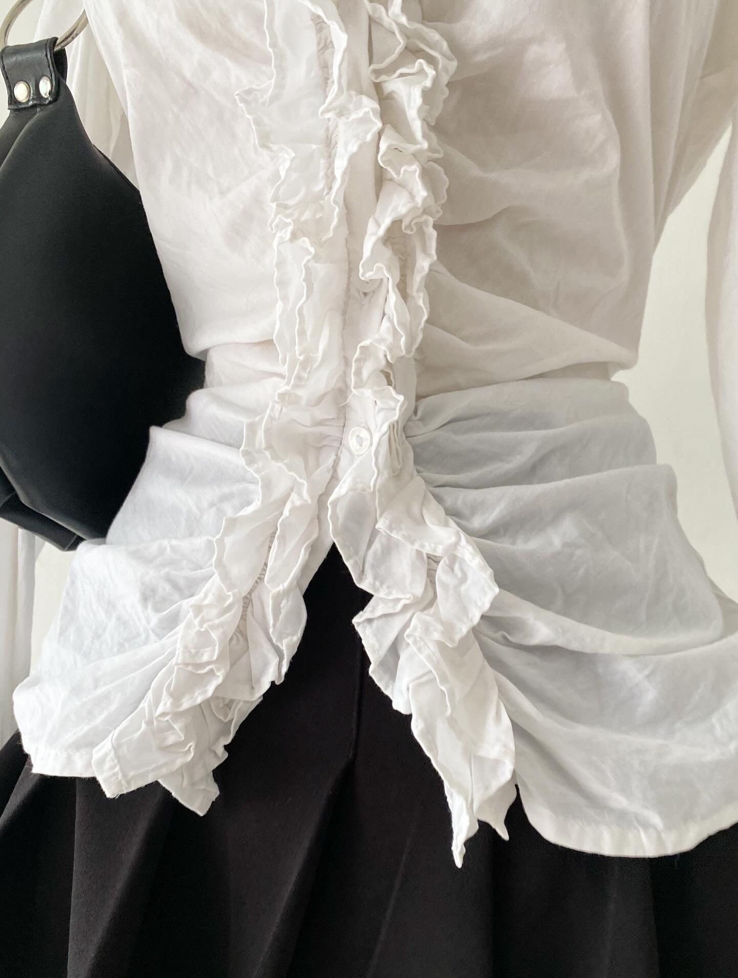 Coquette white blouse