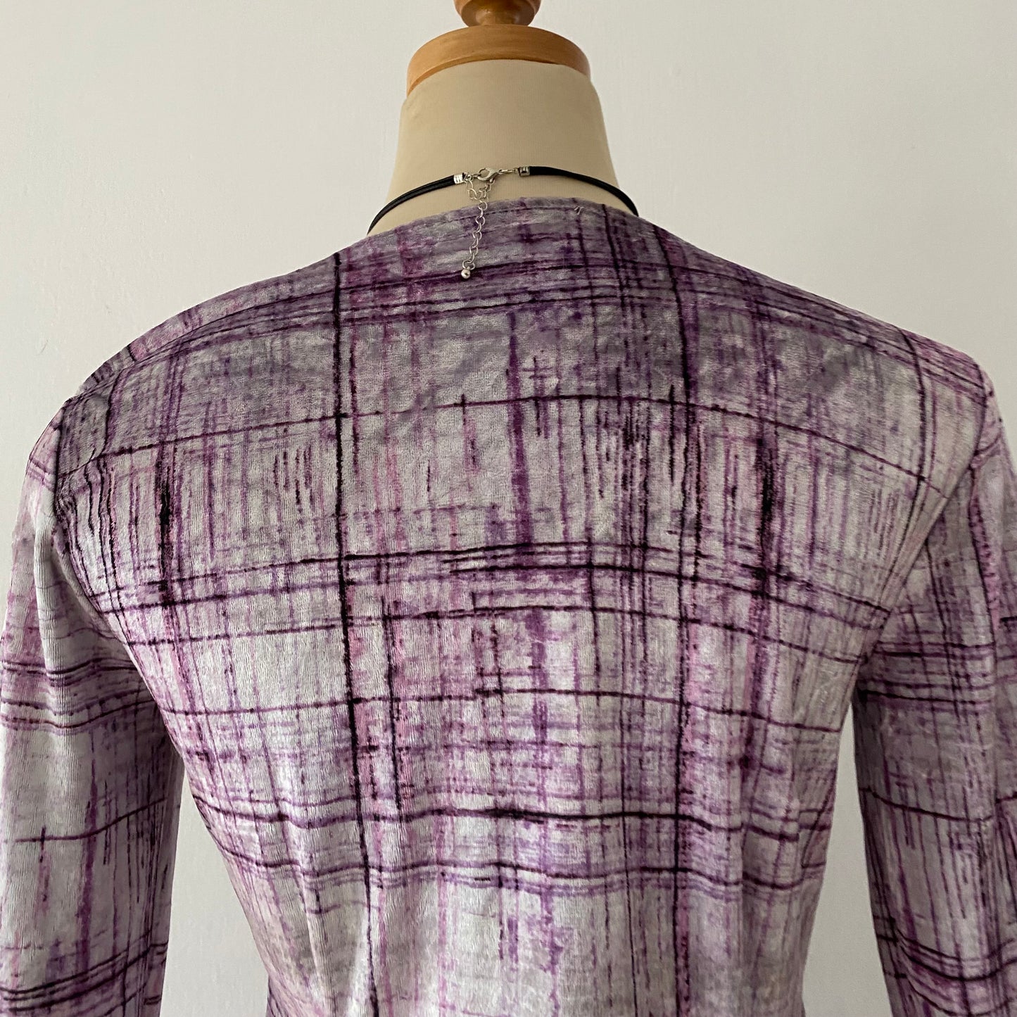 Velvet wrap top