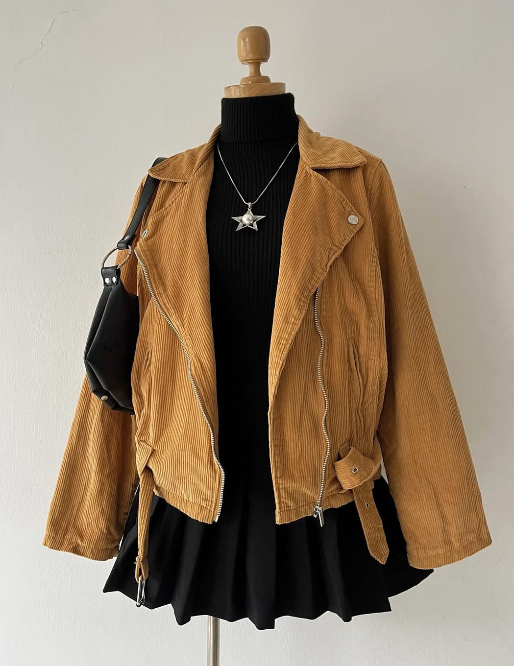 Oversized biker jacket