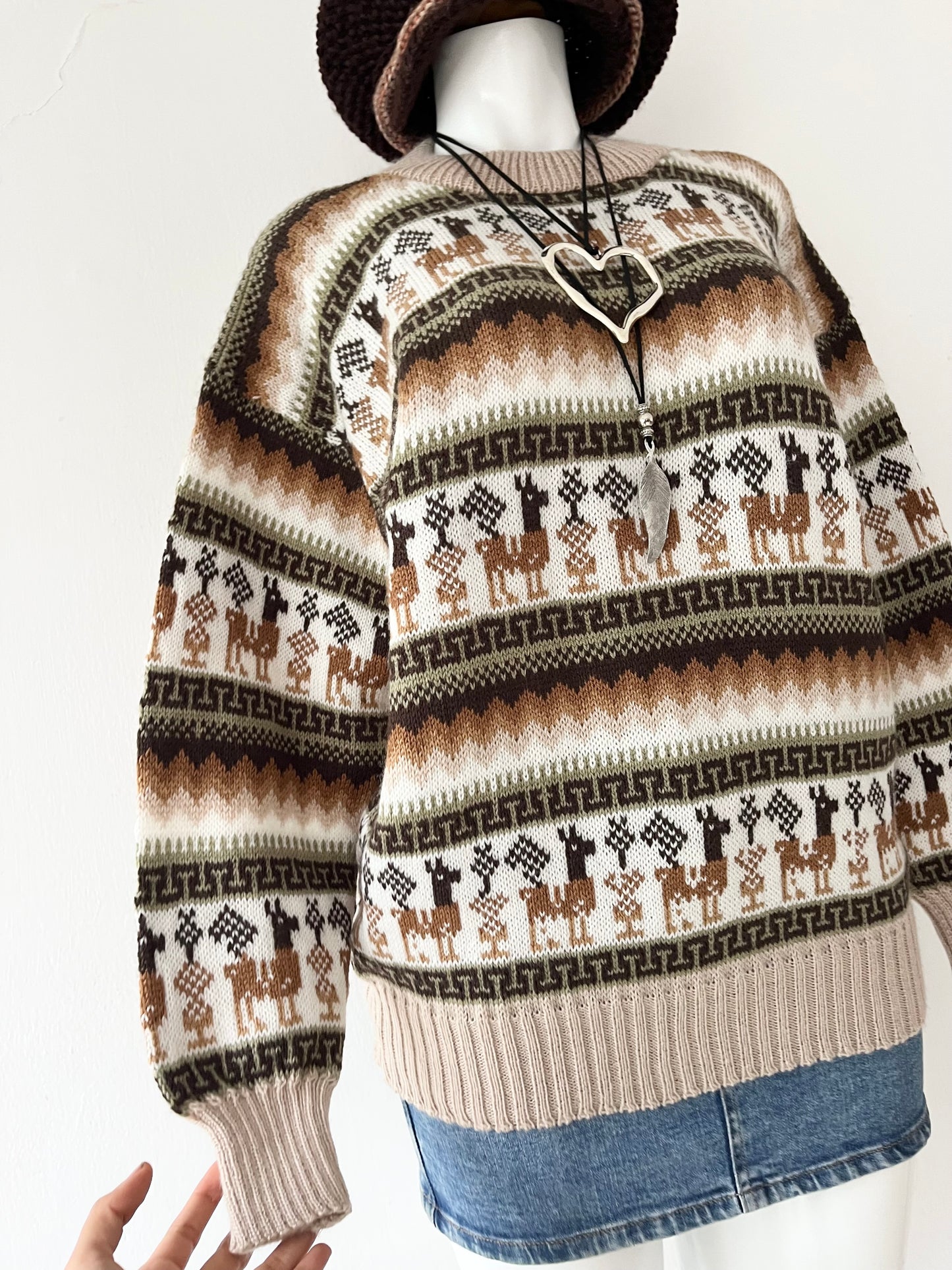 Oversized wool sweater