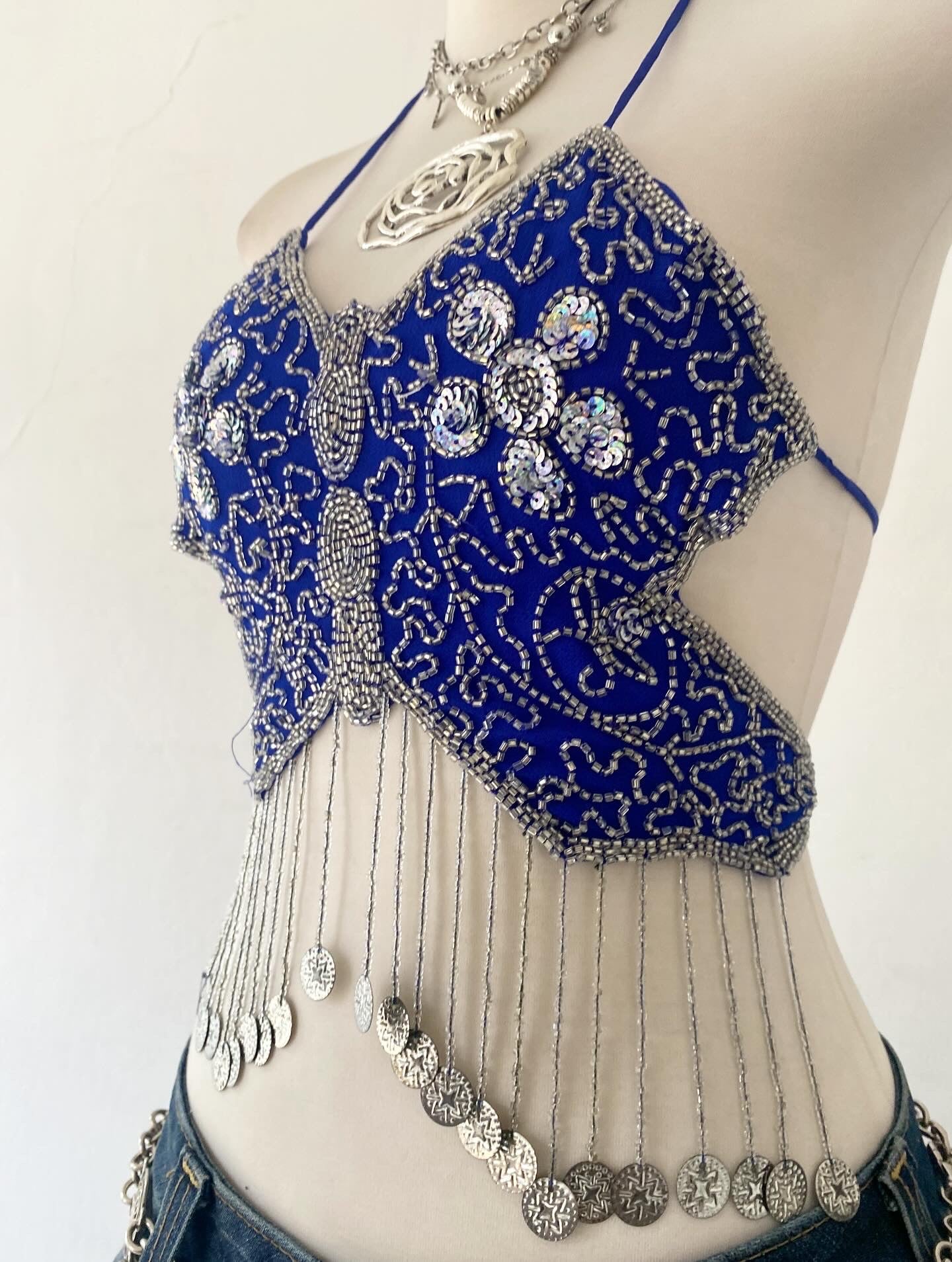 Butterfly embroidered top