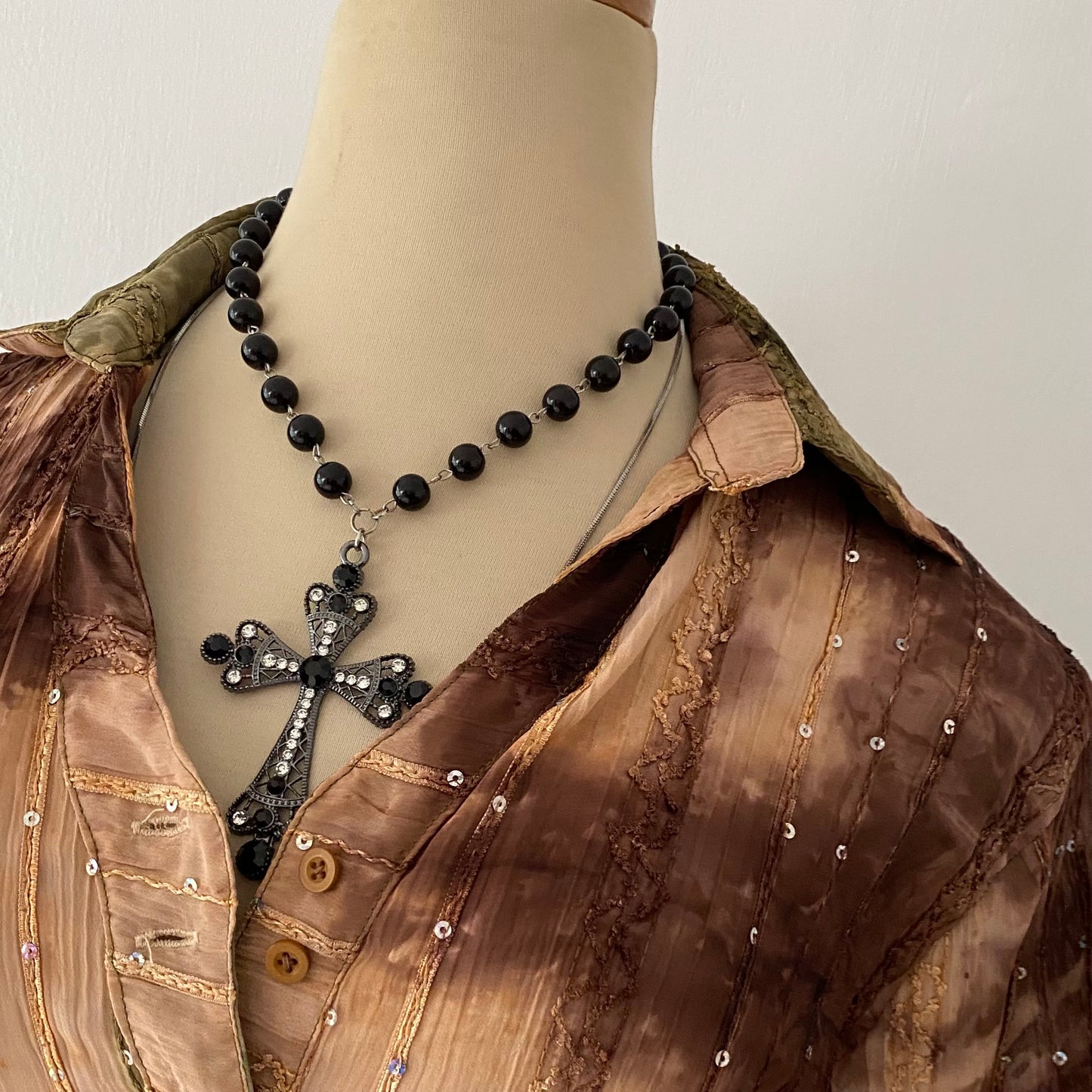 Boho chic blouse-Size:L