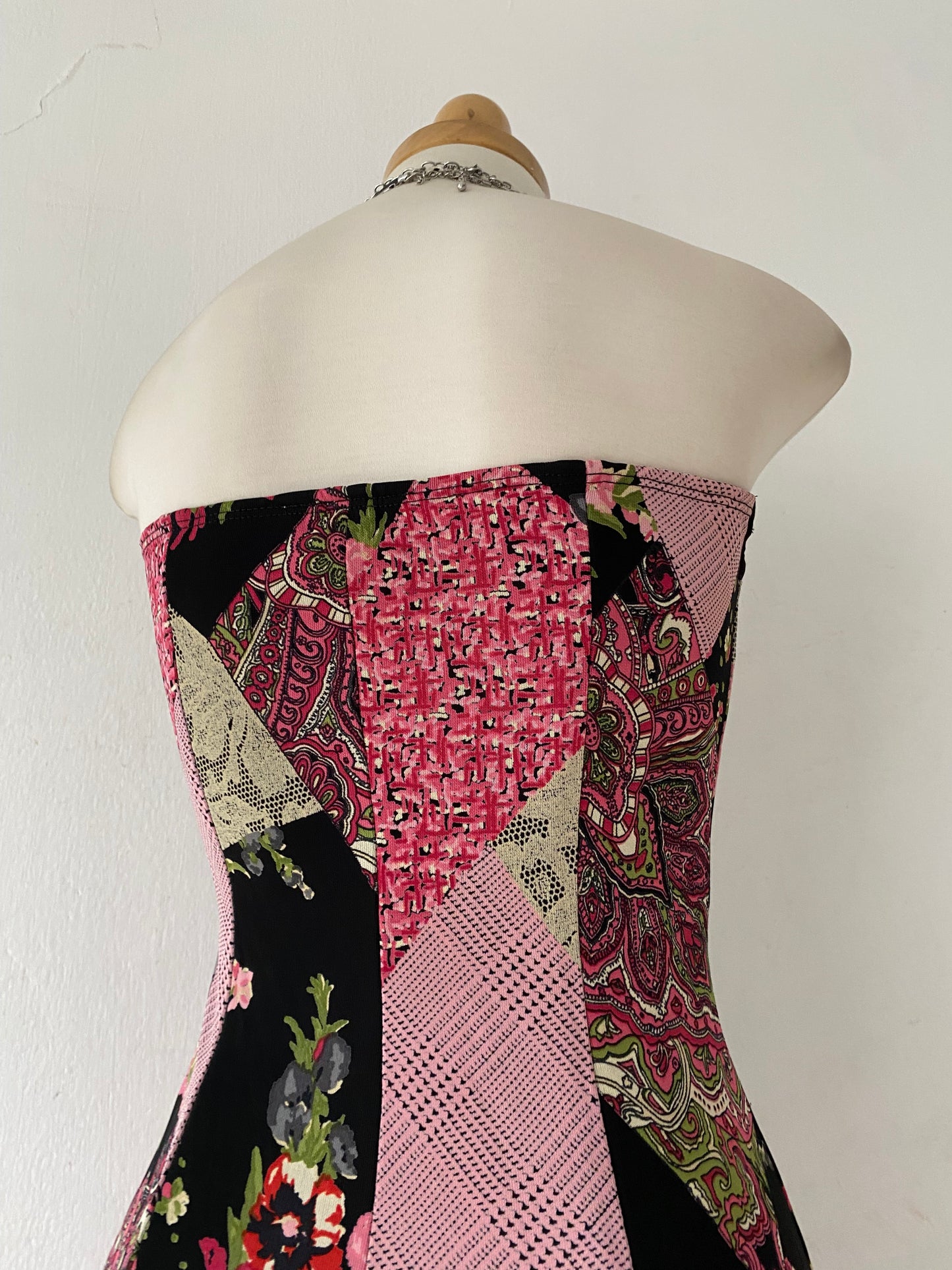 Patchwork design dress