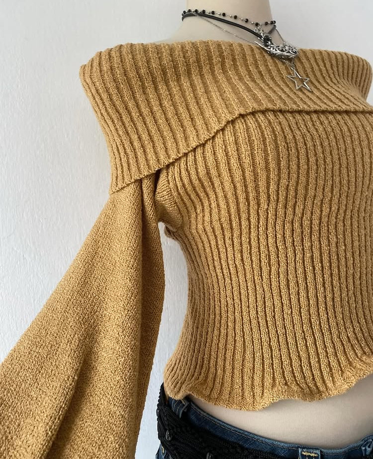 Off-shoulder sweater