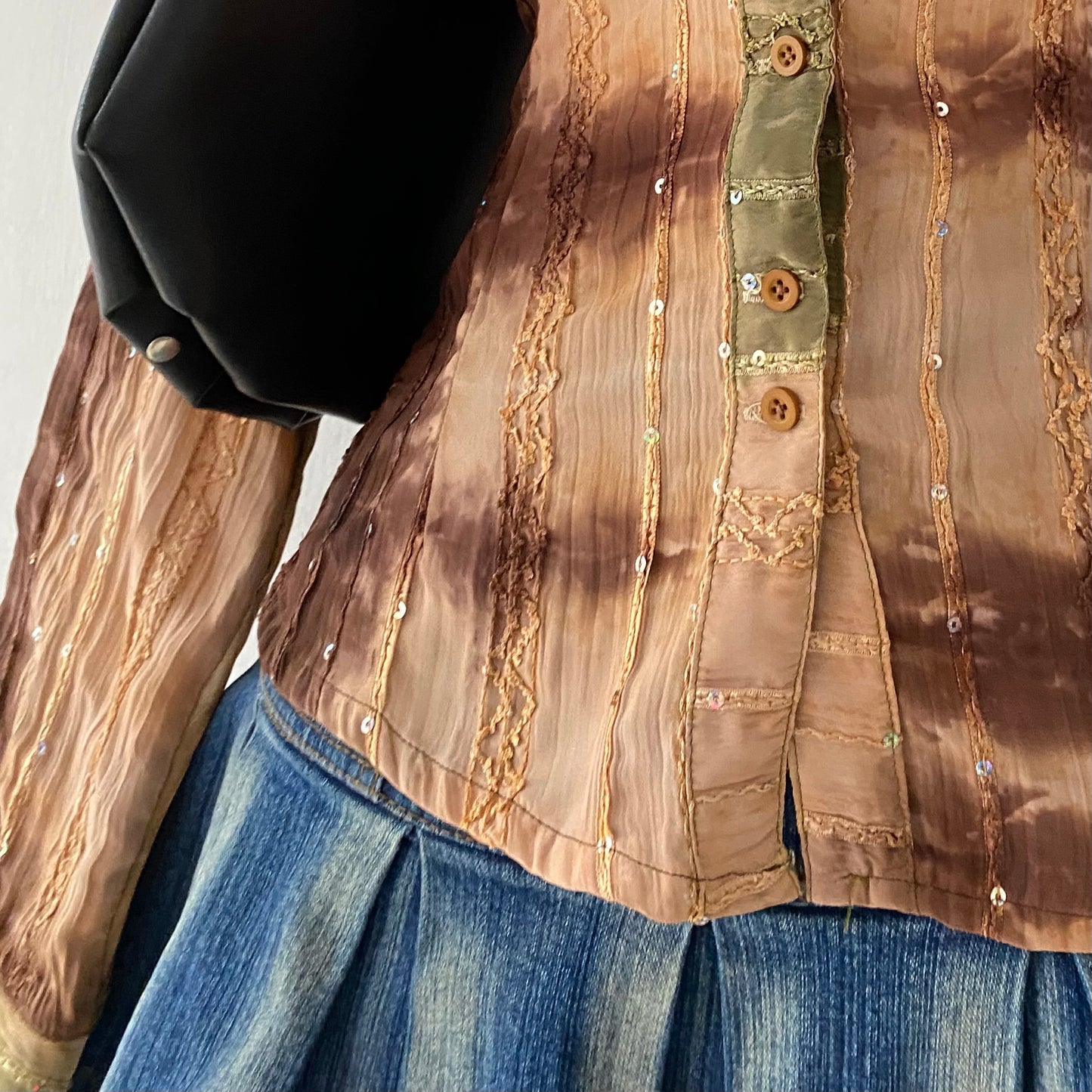 Boho chic blouse-Size:L