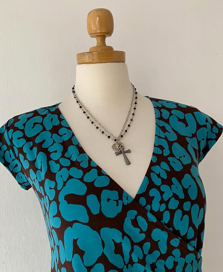 Animal print top 🦢