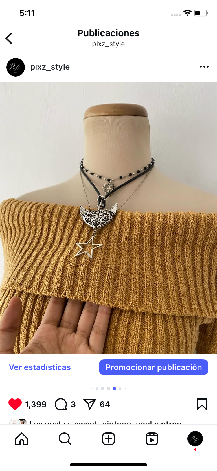 Off-shoulder sweater