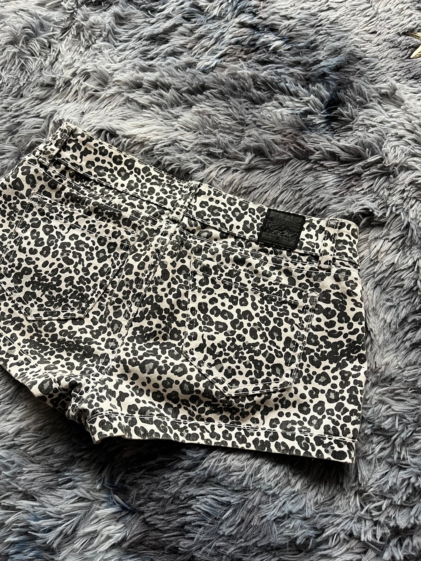 cheetah print y2k mini short