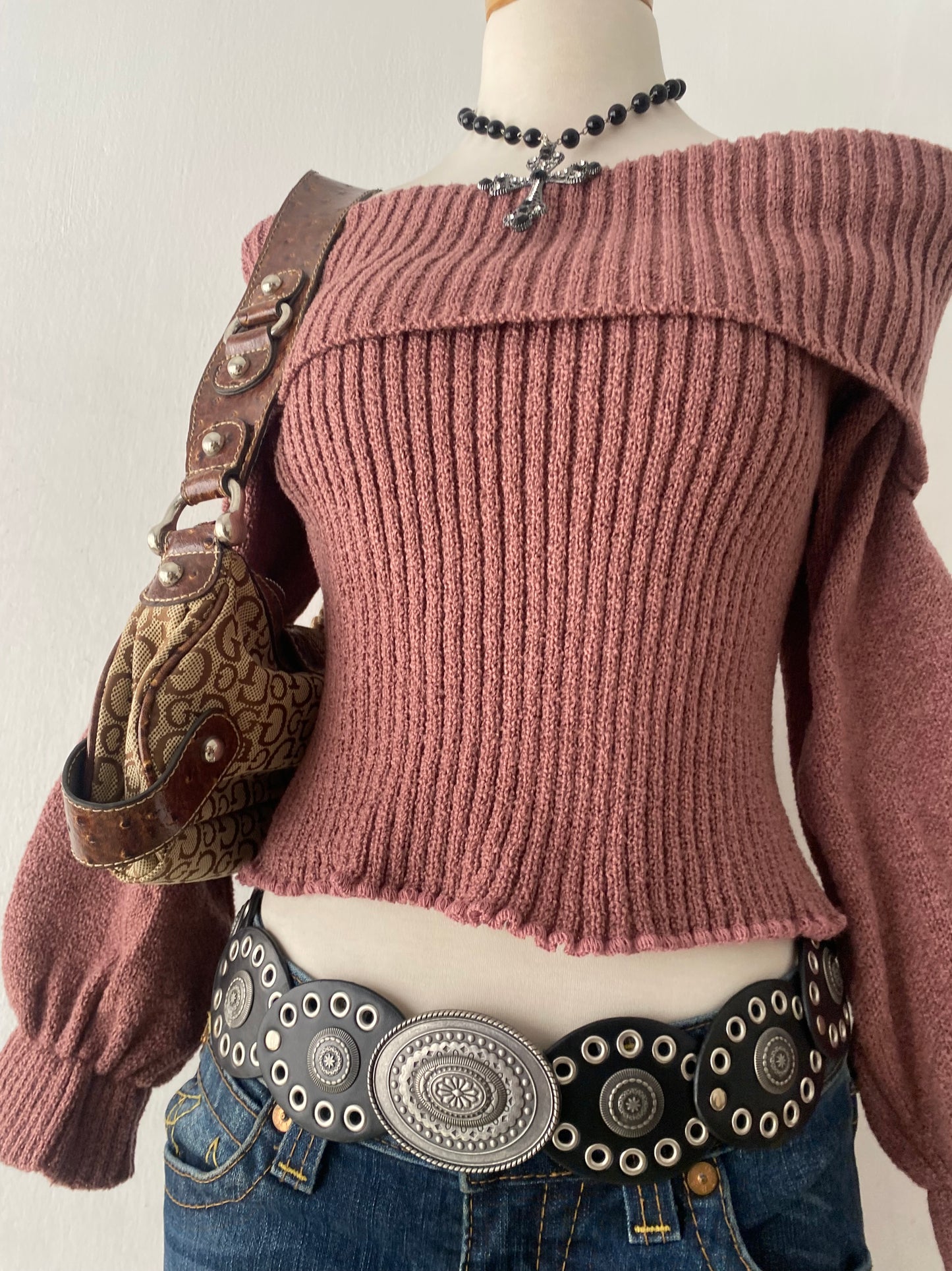Off-shoulder sweater
