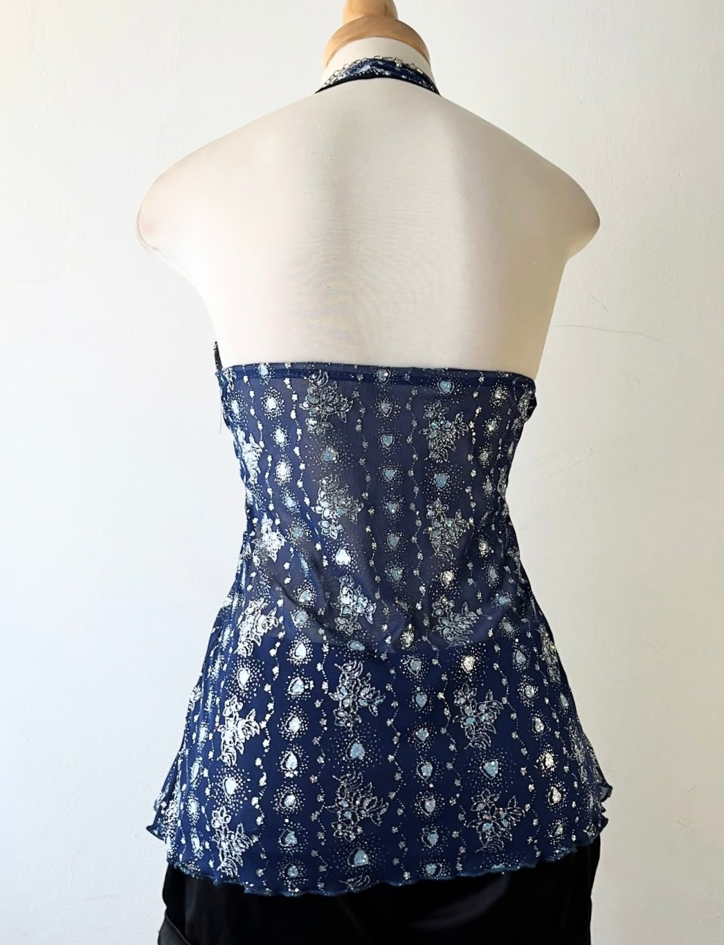 Halter top in midnight blue