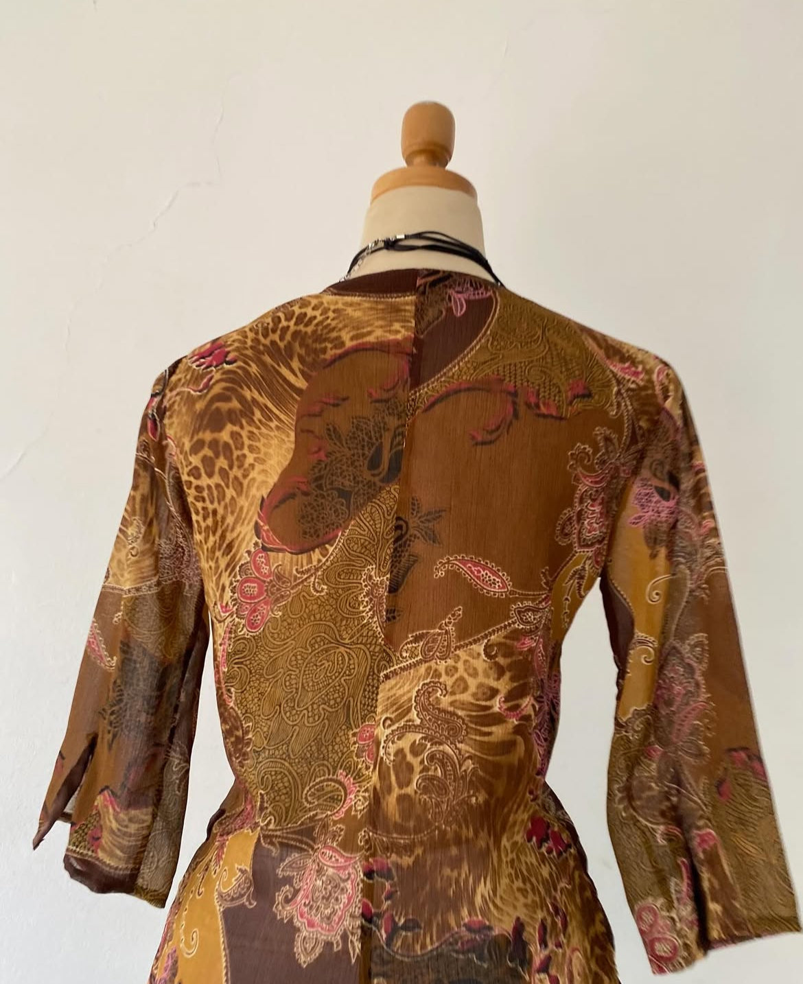Camel boho chic blouse