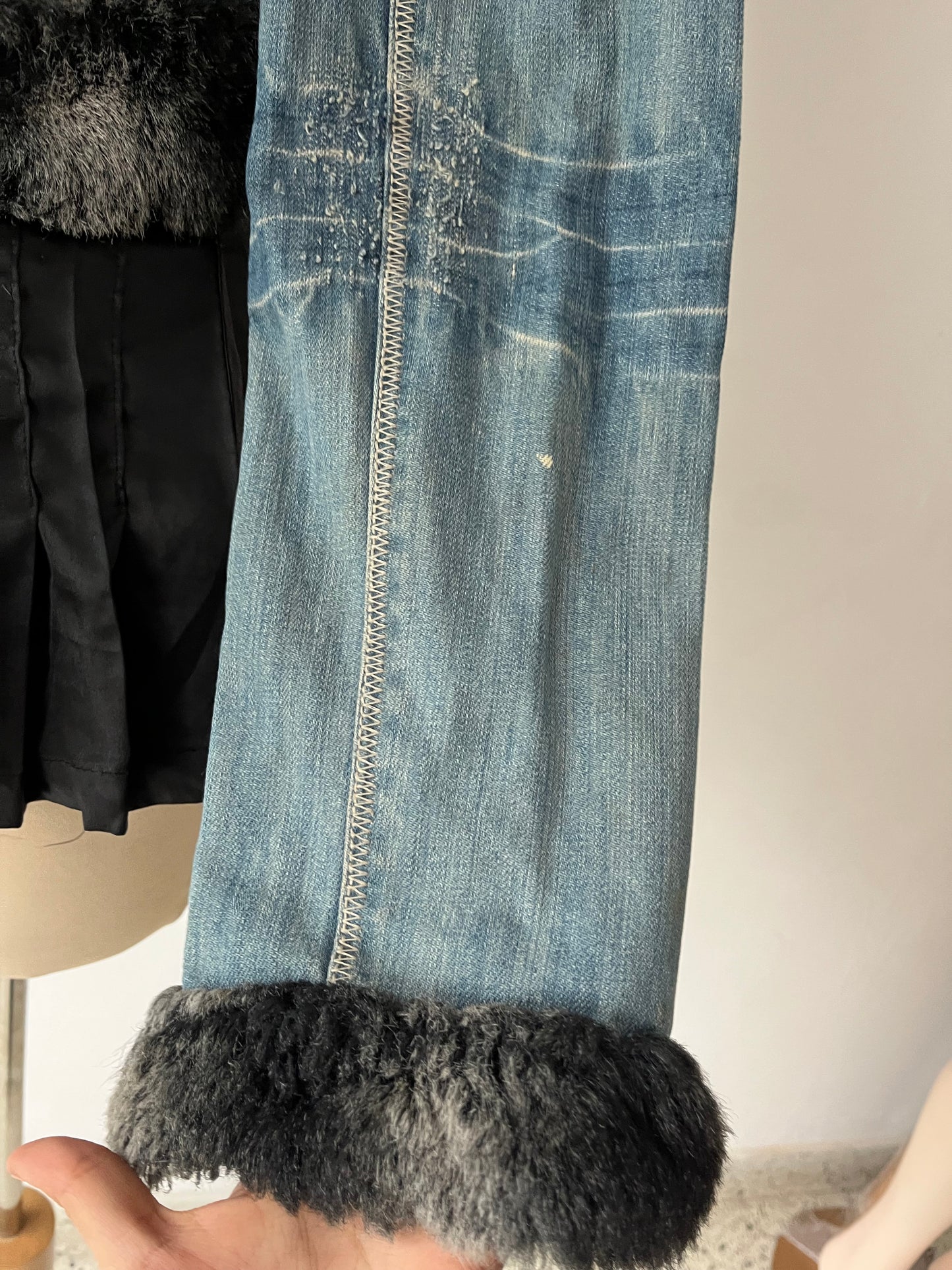 Focused grunge jean jacket
