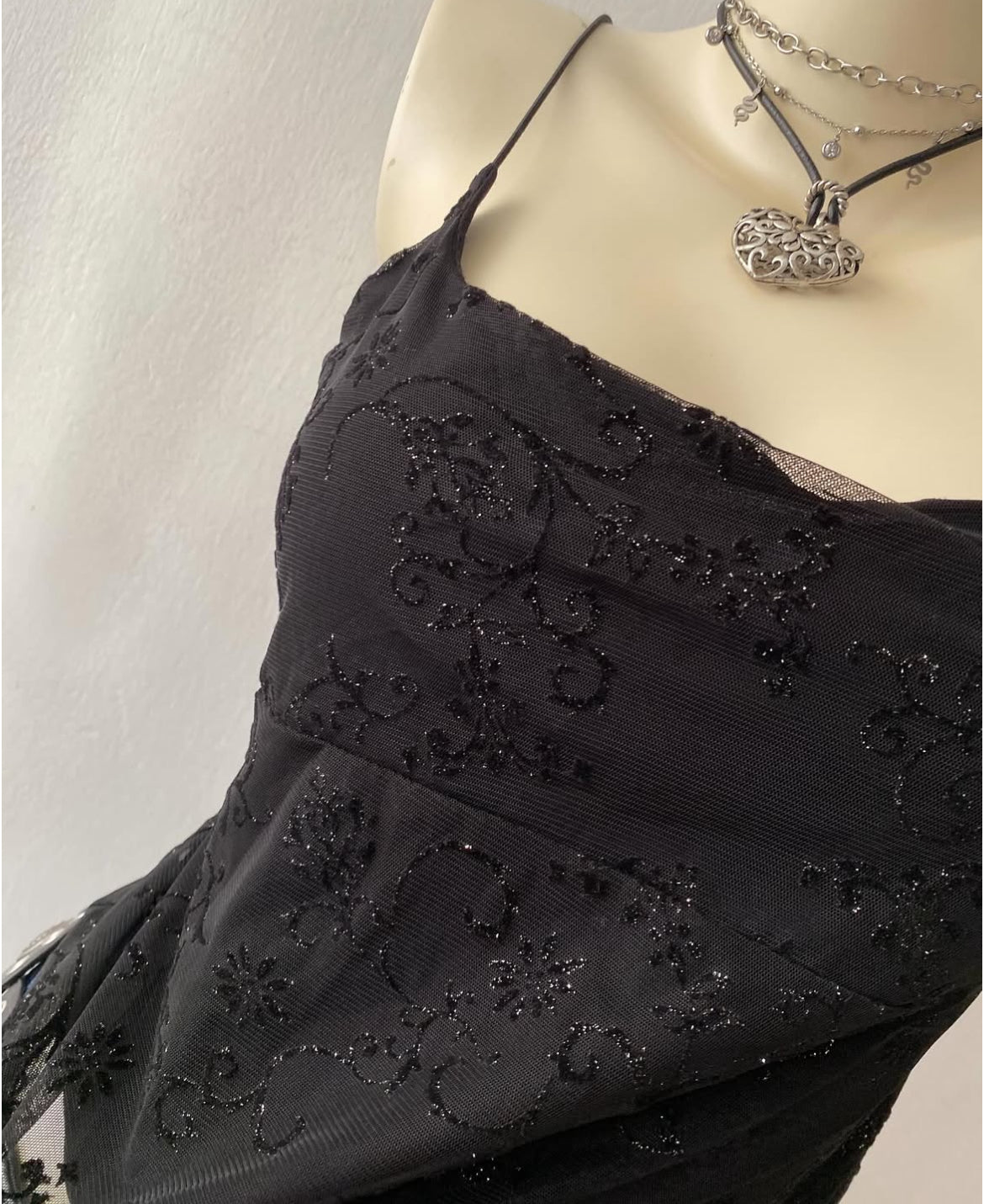 Black top with glitter
