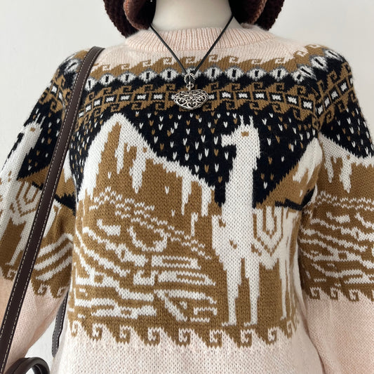 Oversized wool sweater