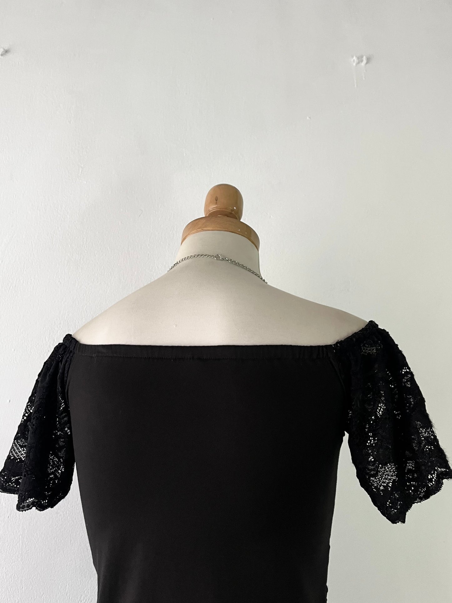 Lace coquette top