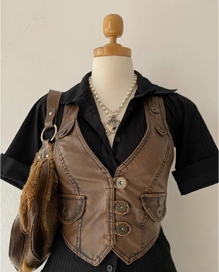 Brown vest