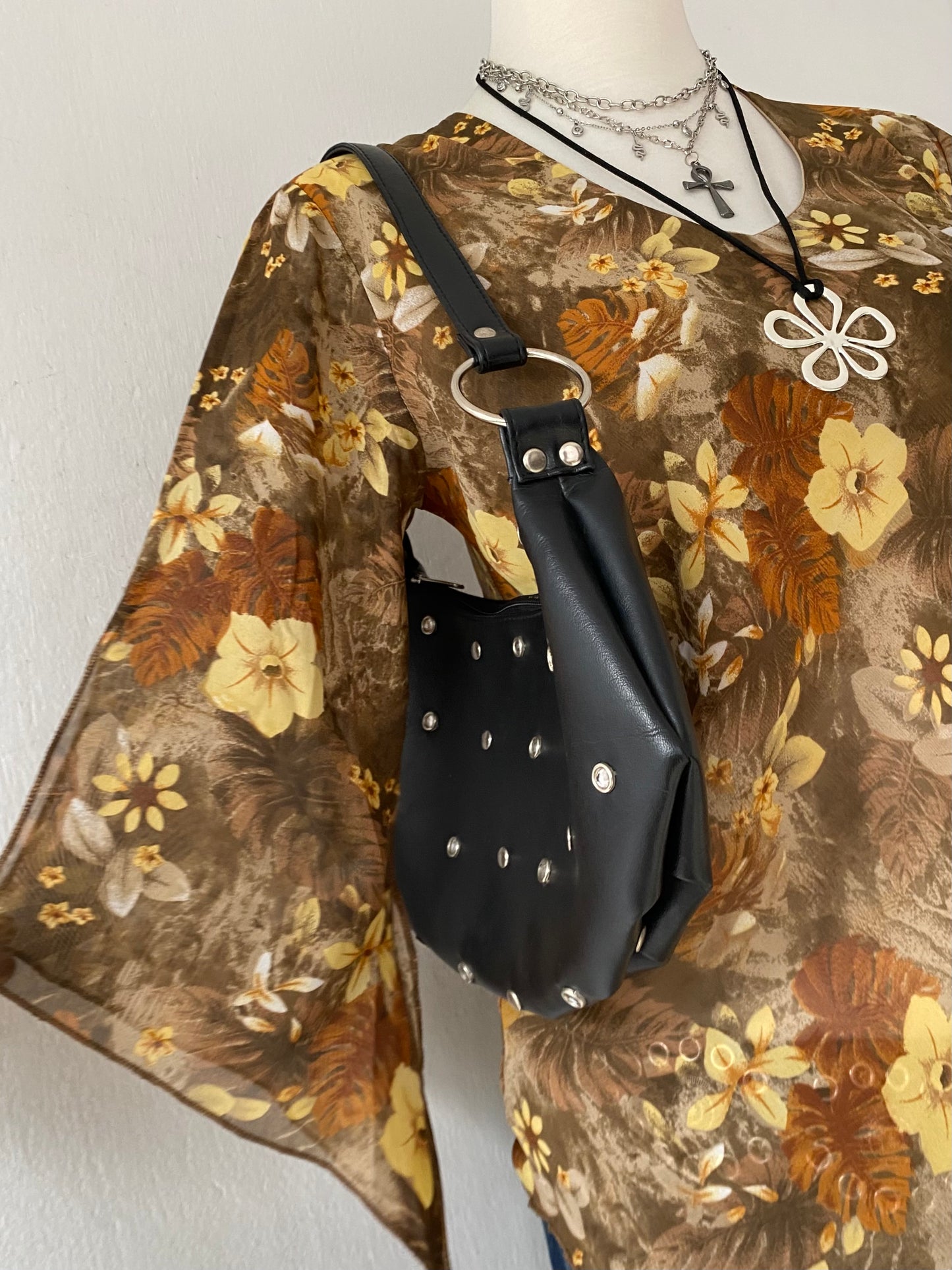 Boho chic asymmetrical blouse