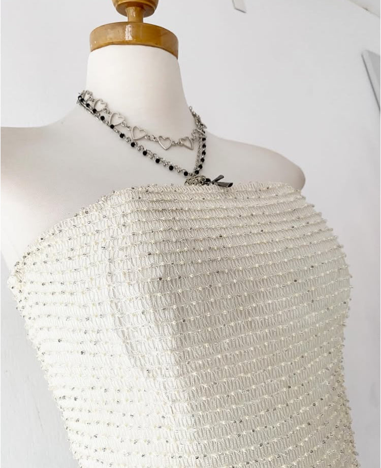 Corset with embroidery-size S