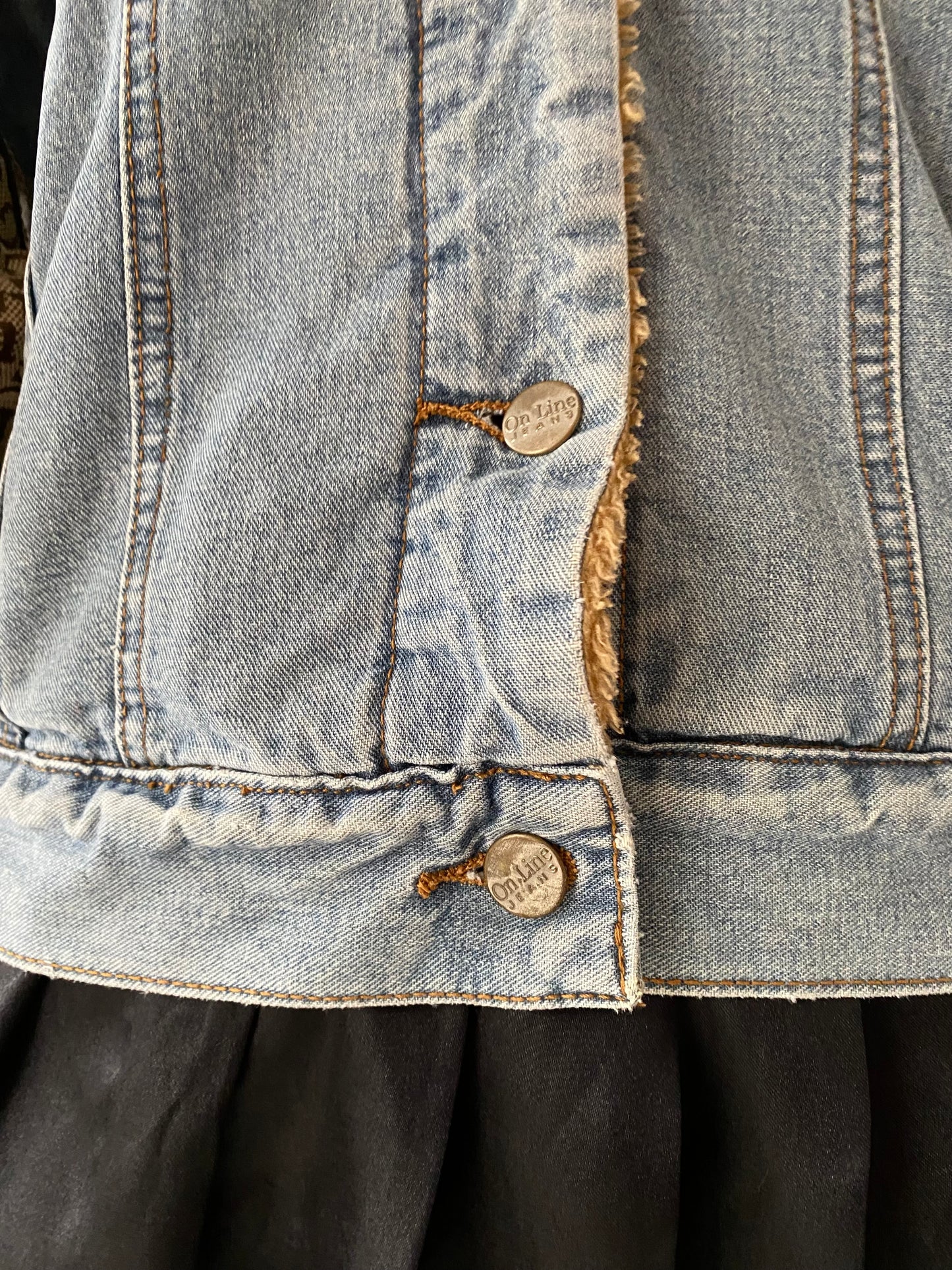 Jean jacket with warm lining