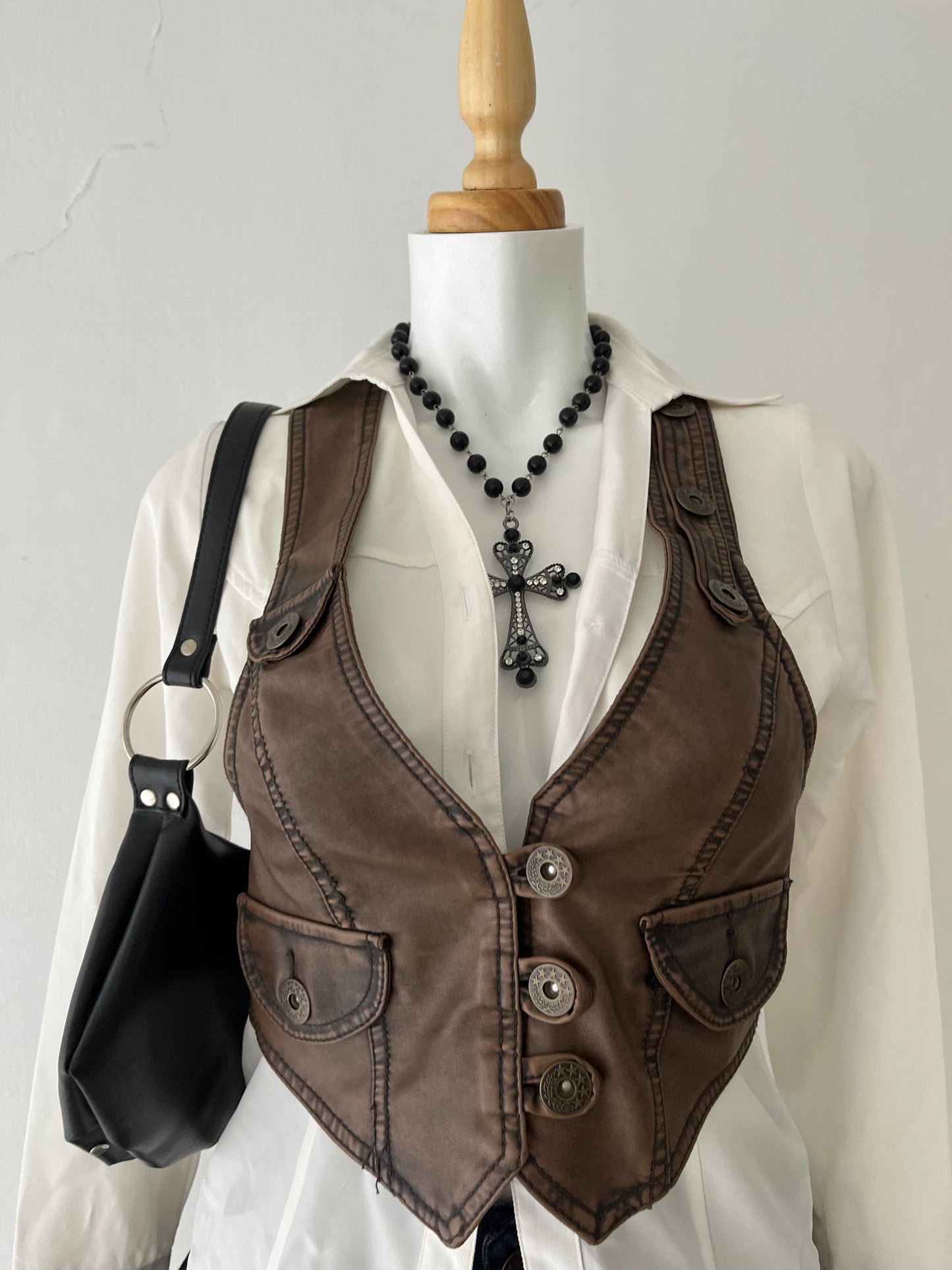 Brown vest
