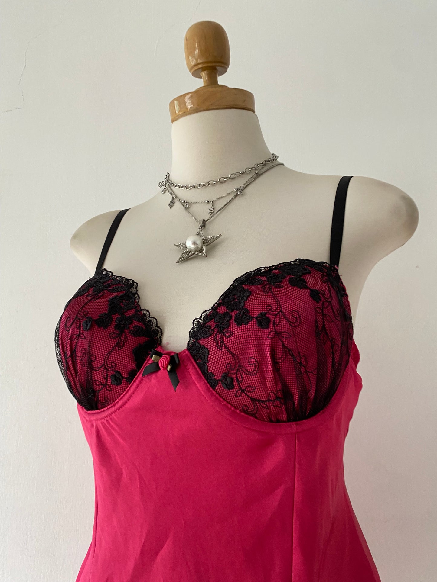 Fuchsia mini dress