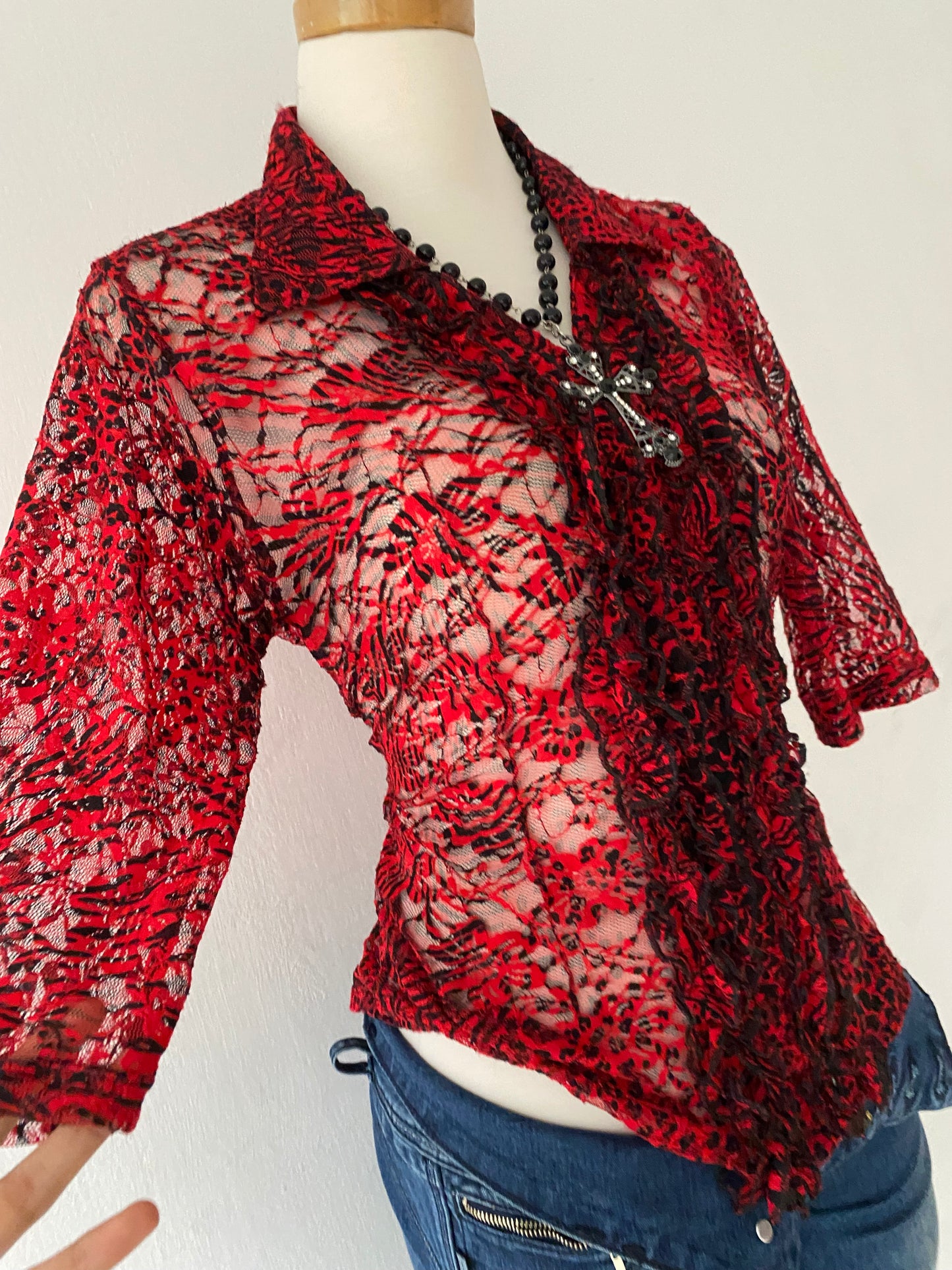 Goth lace top