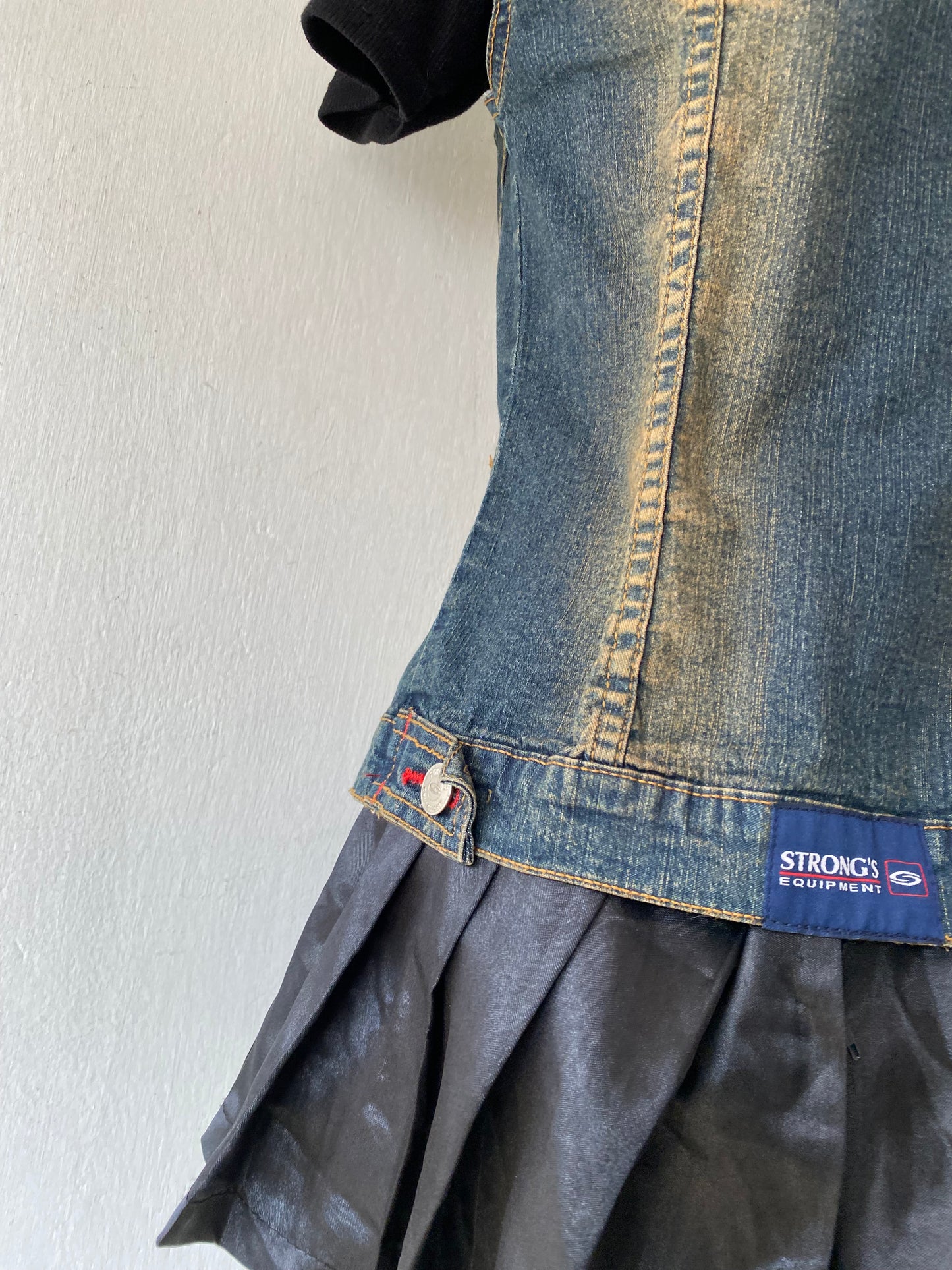 Vest jean grunge