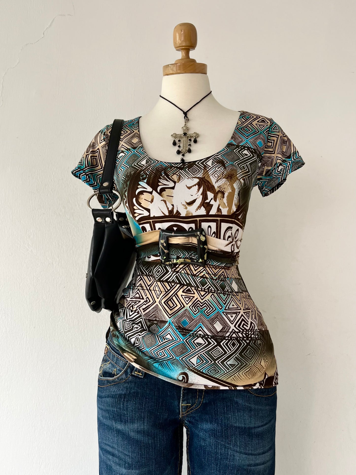 Y2k top with back tie