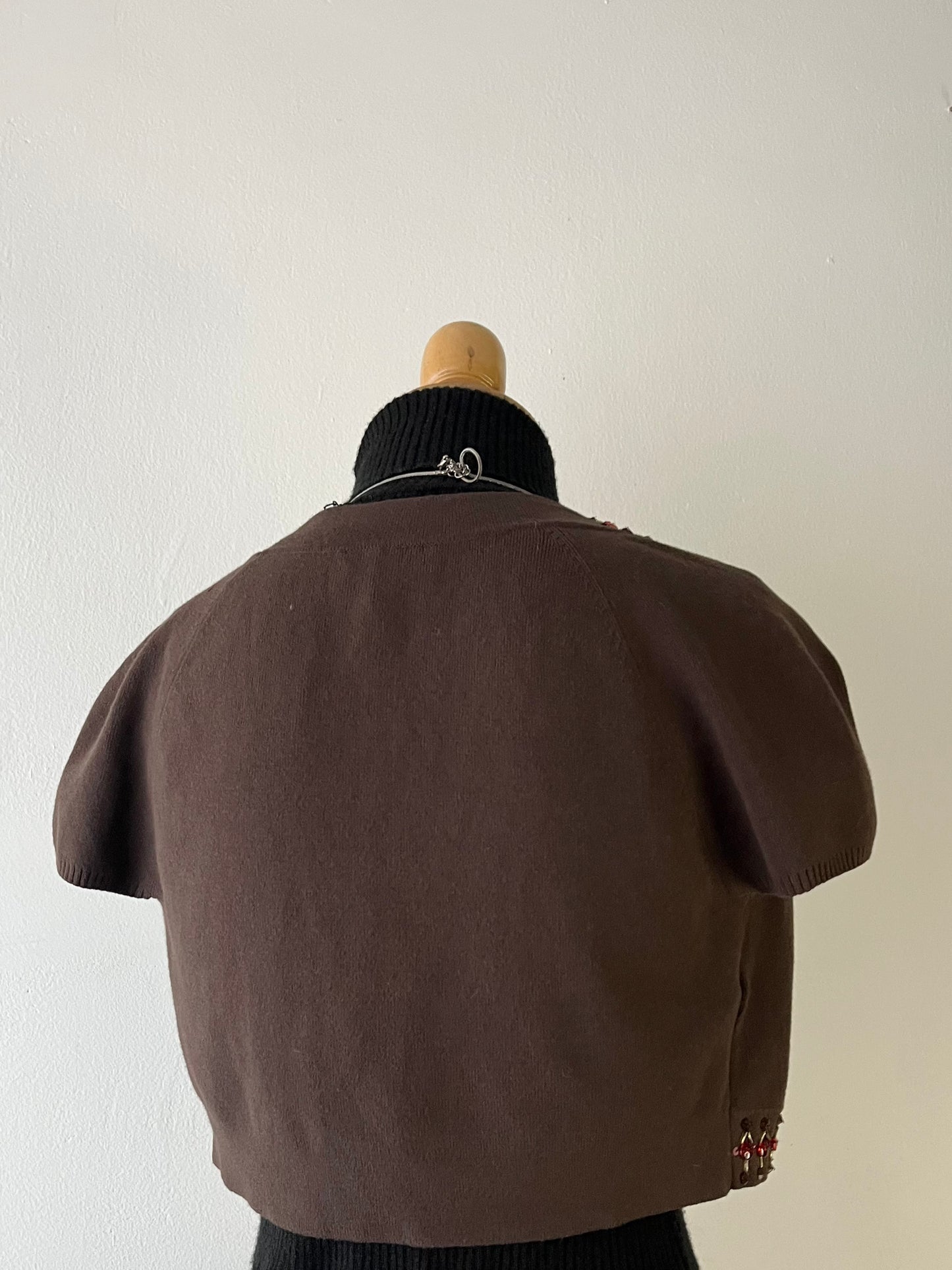 Cardigan with sequins embroidery