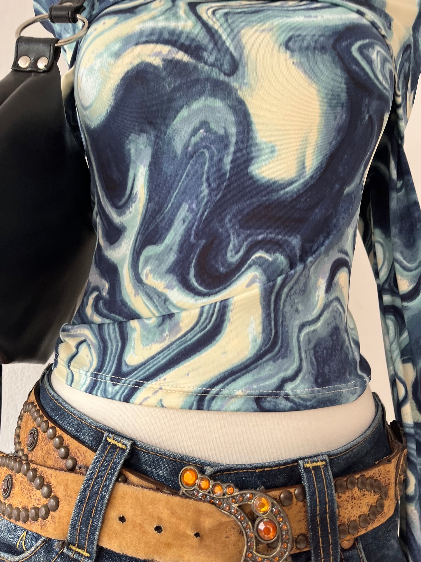 Ty dye off-shoulder top