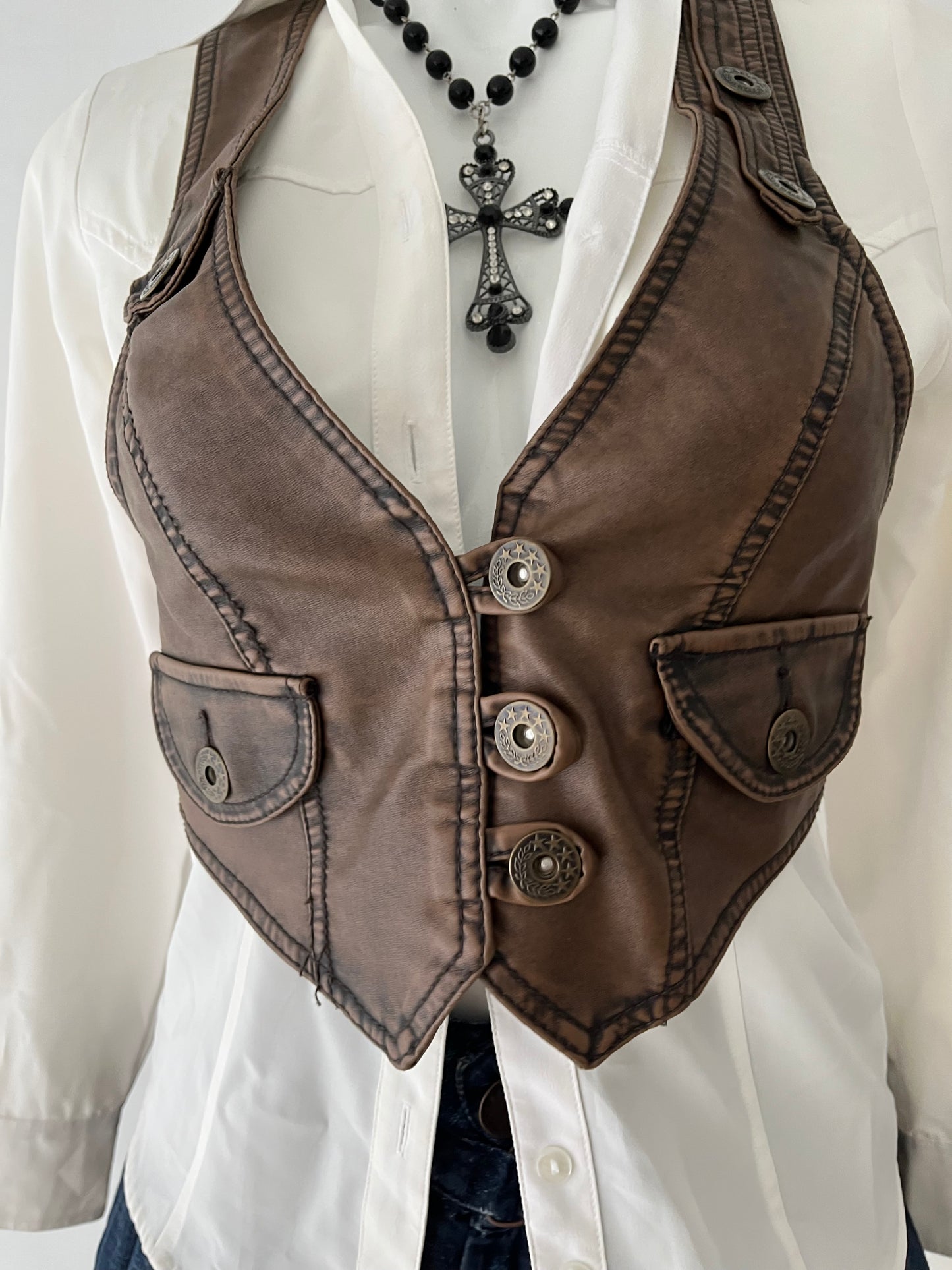 Brown vest