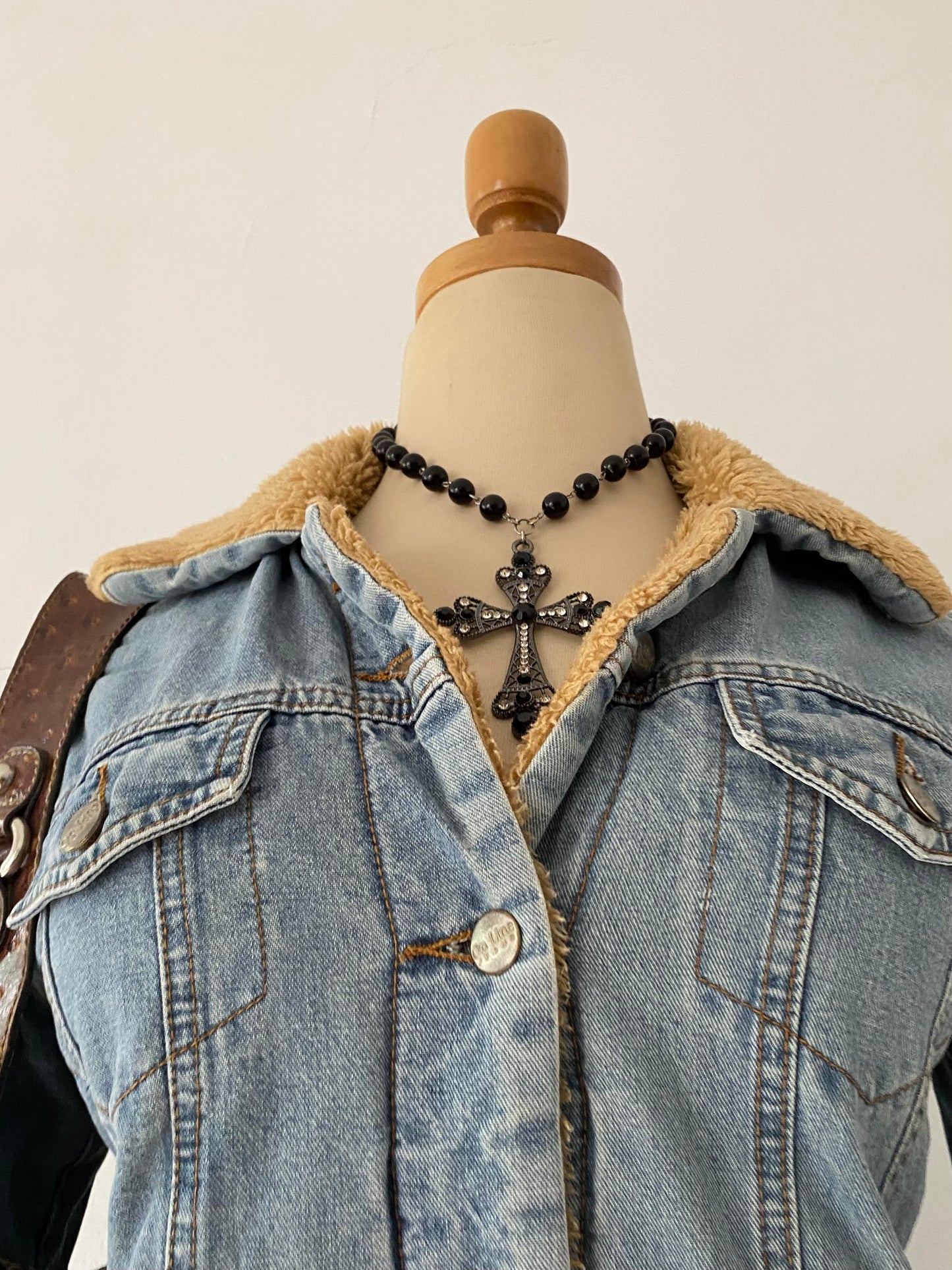 Jean jacket with warm lining