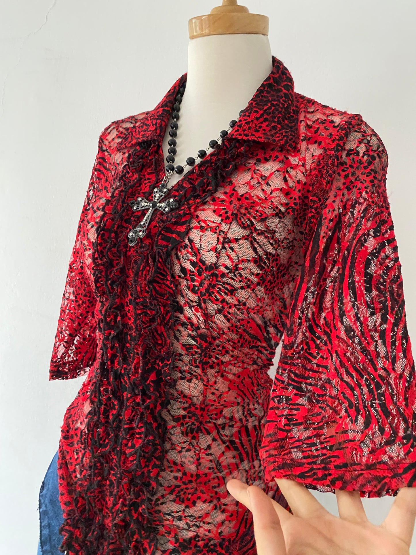 Goth lace top