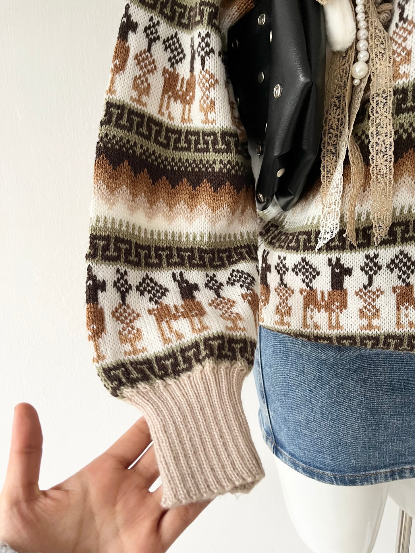 Oversized wool sweater