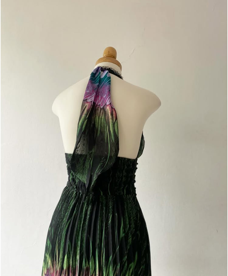 Bohemian chic halter dress