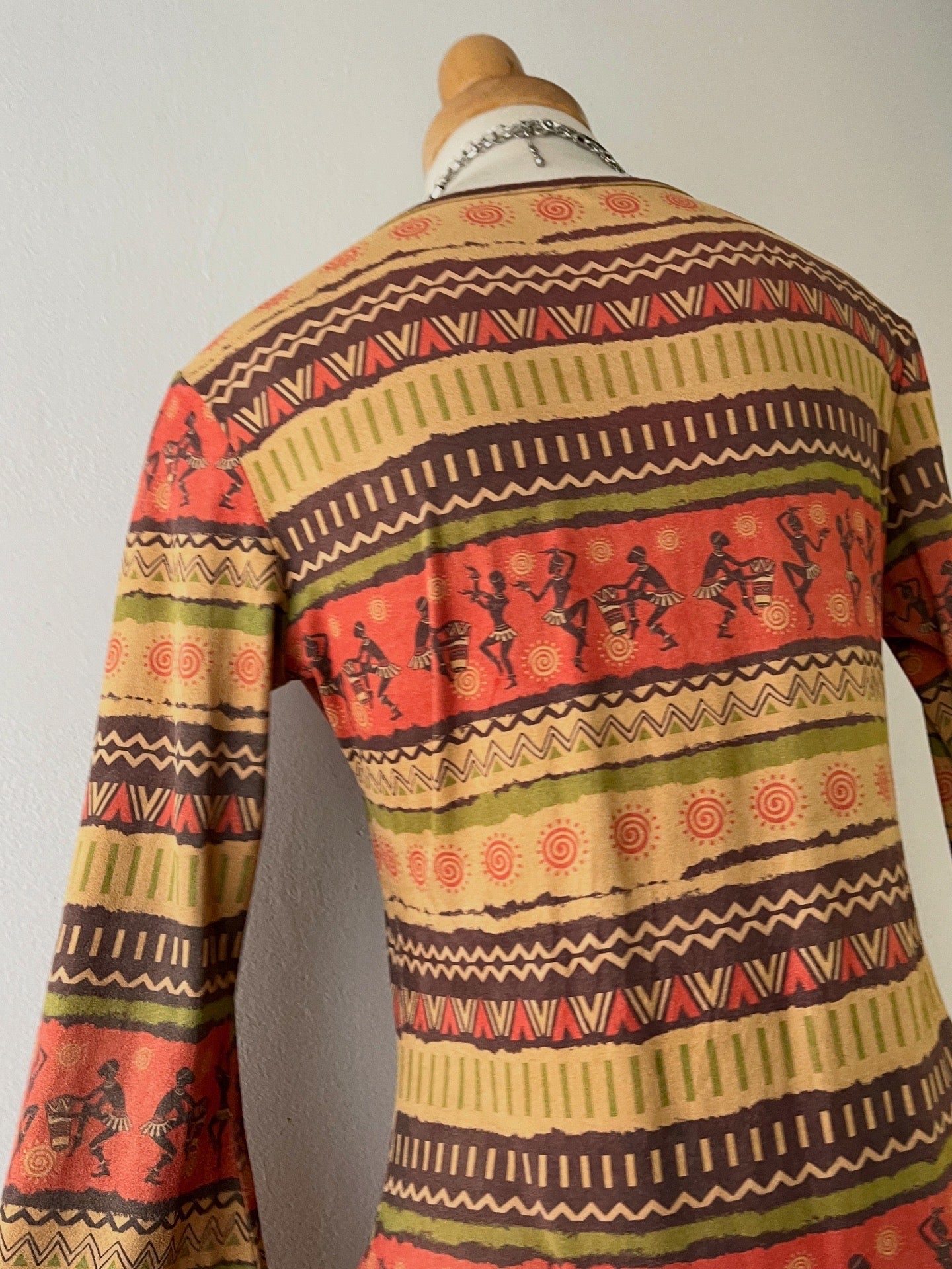 Bell-sleeved boho top
